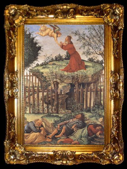framed  Sandro Botticelli prayer in the Garden (mk36), ta009-2