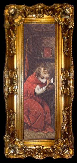 framed  Sandro Botticelli Transfiguration,wtih St jerome and St Augustine (mk36), ta009-2