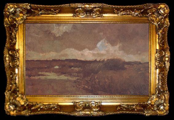 framed  Vincent Van Gogh Marshy Landscape (nn04), ta009-2