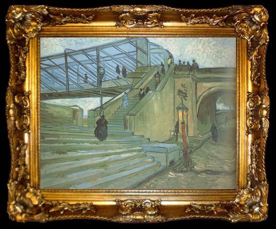framed  Vincent Van Gogh The Trinquetaille Bridge (nn04), ta009-2