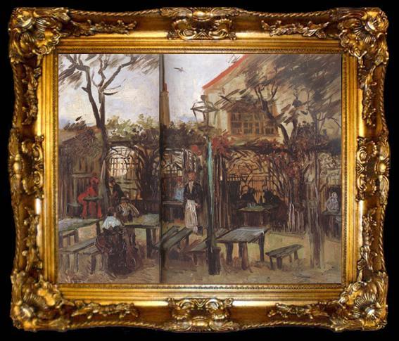 framed  Vincent Van Gogh Terrace of a Cafe on Montmartre (nn04), ta009-2