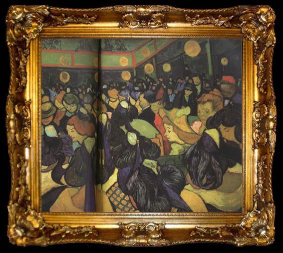framed  Vincent Van Gogh The Dance Hall in Arles (nn04), ta009-2