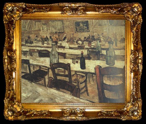 framed  Vincent Van Gogh Interior of a Restaurant in Arles (nn04), ta009-2