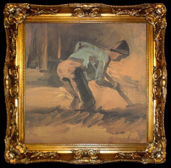 framed  Vincent Van Gogh Man Digging (nn04), ta009-2