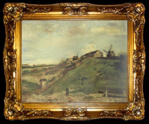 framed  Vincent Van Gogh Montmartre:Quarry,the Mills (nn040, ta009-2