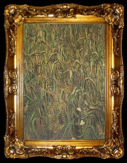 framed  Vincent Van Gogh Ears of Wheat (nn04), ta009-2