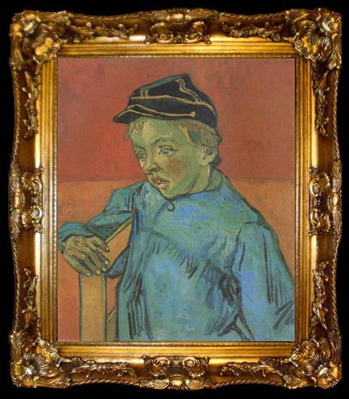 framed  Vincent Van Gogh The Schoolboy (nn04), ta009-2