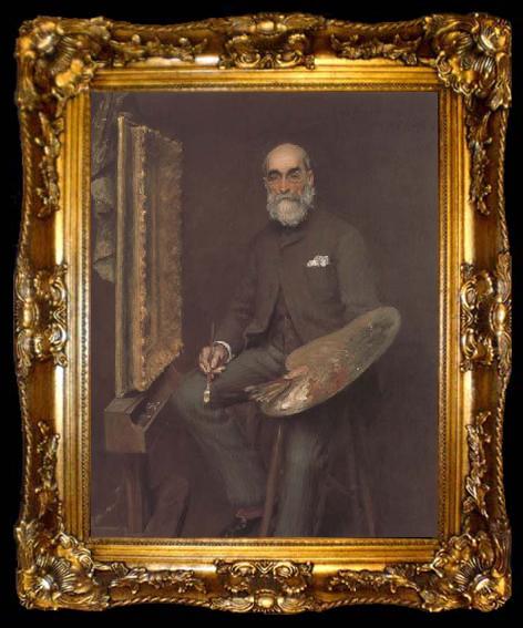 framed  William Merritt Chase Worthington Whitteredge (mk43), ta009-2