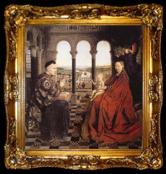 framed  EYCK, Jan van The Virgin of Chancellor Rolin, ta009-2