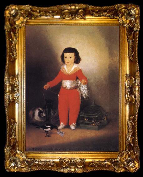 framed  Francisco Jose de Goya Don Manuel Osorio Manrique, ta009-2