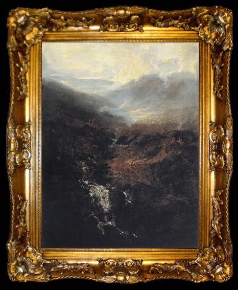 framed  J.M.W. Turner Morning amongst the Coniston Fells, ta009-2