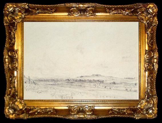 framed  John Constable Old Sarum at noon, ta009-2