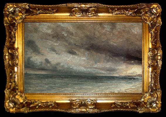 framed  John Constable Stormy Sea,Brighton 20 july 1828, ta009-2