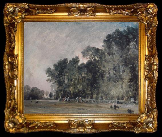 framed  John Constable Landscape study:Scene in a park, ta009-2