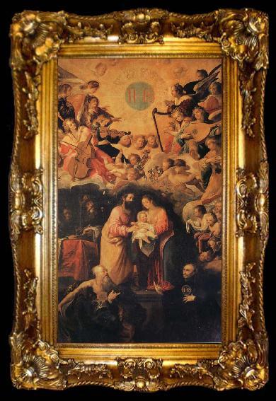 framed  ROELAS, Juan de las Adoration of the Name of Fesus, ta009-2