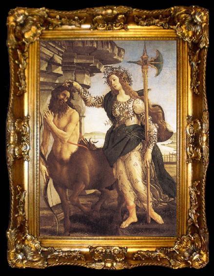 framed  Sandro Botticelli Pallas and the Centaur, ta009-2