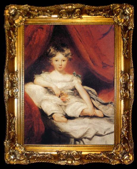 framed  Sir Thomas Lawrence Portrait of Master, ta009-2
