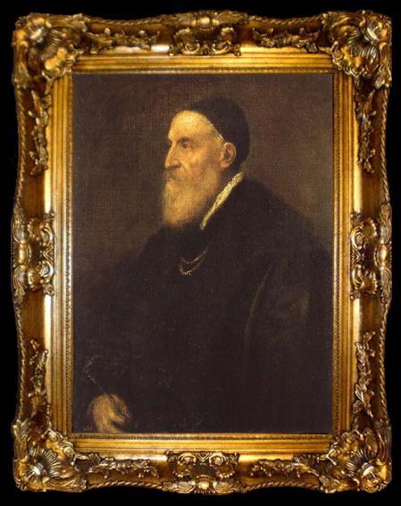 framed  Titian Self-Portrait, ta009-2