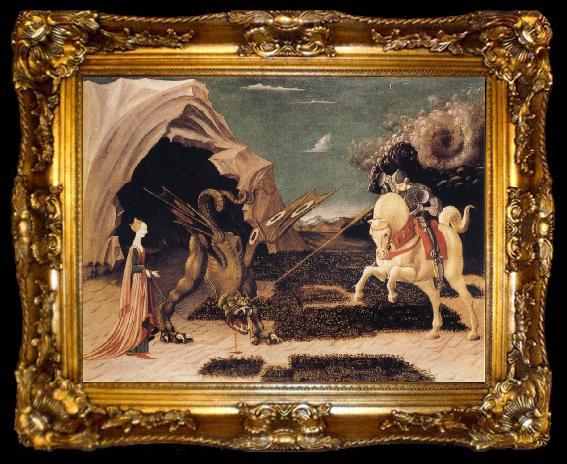 framed  UCCELLO, Paolo St George and the Dragon, ta009-2
