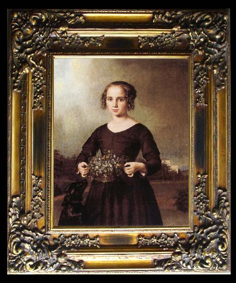 Ferdinand von Rayski Portrait of a Young Girl