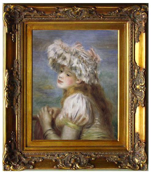 Pierre Renoir Young Girl in a Lace Hat