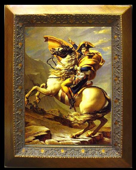 Jacques-Louis David Bonaparte Crossing St. Bernard Pass
