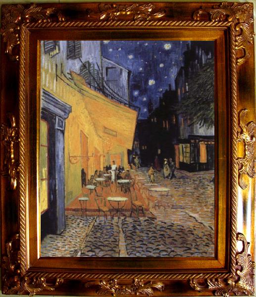 Vincent Van Gogh cafe terrace at the Place you forum in Arles in night
