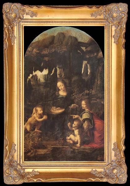 framed  LEONARDO da Vinci The Virgin of the rocks, Ta190