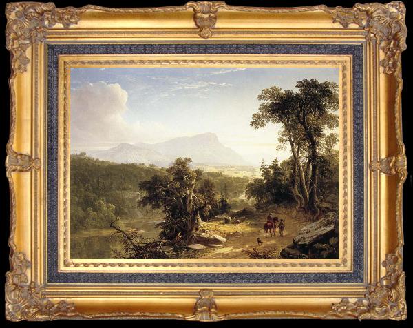framed  Asher Brown Durand Landscape composition in the catskills, Ta191