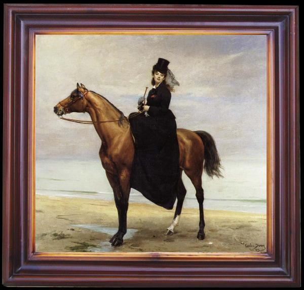 Carolus-Duran At the Seaside,Sophie Croizette on horseback
