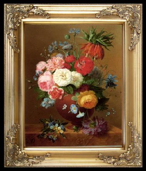 unknow artist Floral, beautiful classical still life of flowers.089