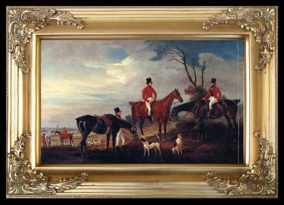 framed  John Ferneley John,Henry and Francis Grant at Melton, TA218