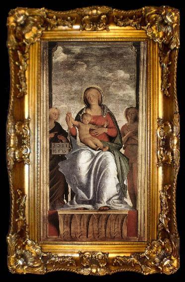 framed  BRAMANTINO Madonna and Child with Two Angels fg, ta009-2