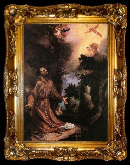 framed  CIGOLI St Francis Receives the Stigmata  g, ta009-2