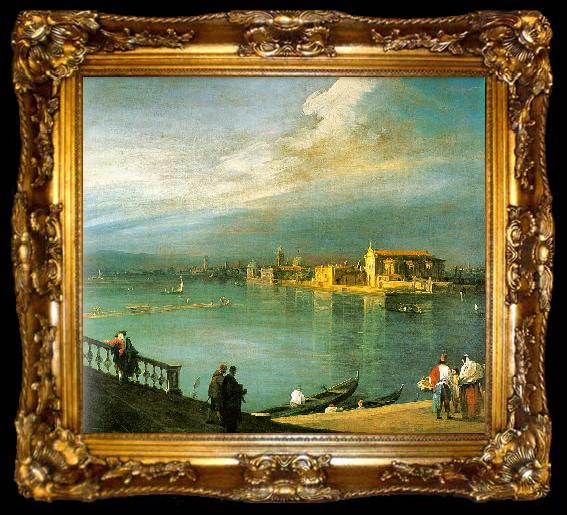 framed  Canaletto San Cristoforo, San Michele Murano, ta009-2