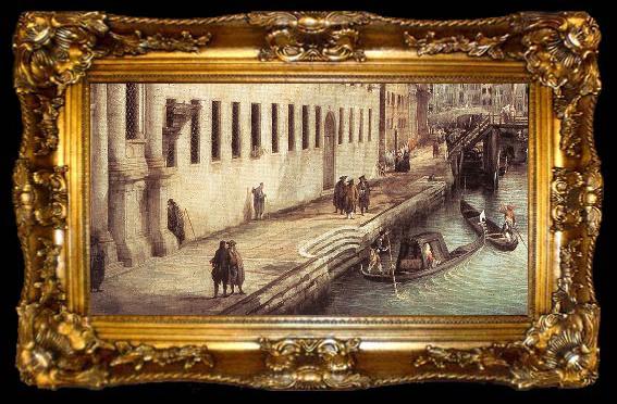 framed  Canaletto Rio dei Mendicanti (detail) s, ta009-2