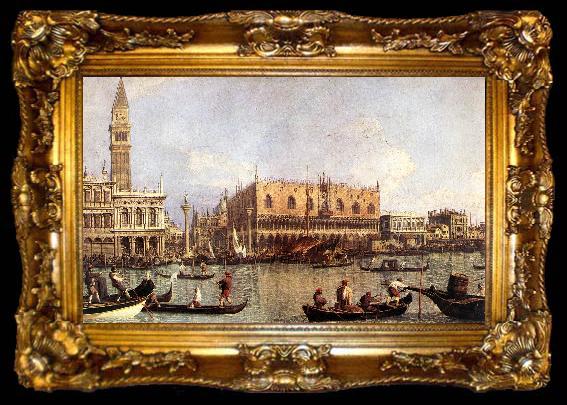 framed  Canaletto Palazzo Ducale and the Piazza di San Marco, ta009-2