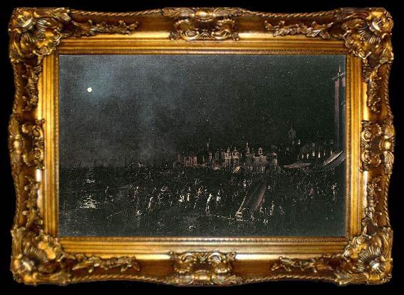 framed  Canaletto La Vigilia di Santa Marta f, ta009-2