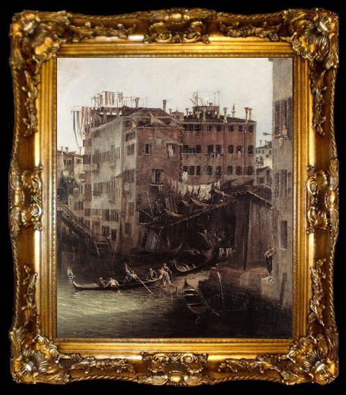 framed  Canaletto The Rio dei Mendicanti (detail), ta009-2