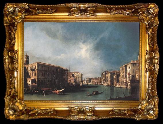 framed  Canaletto The Grand Canal from Rialto toward the North, ta009-2