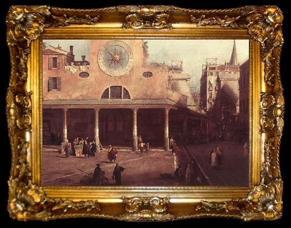 framed  Canaletto San Giacomo di Rialto (detail) kkj, ta009-2