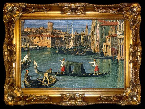 framed  Canaletto The Grand Canal and the Church of the Salute (detail) ffg, ta009-2
