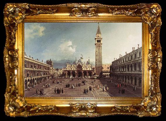 framed  Canaletto Piazza San Marco with the Basilica fg, ta009-2