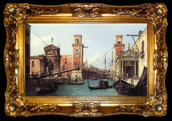 framed  Canaletto View of the Entrance to the Arsenal df, ta009-2