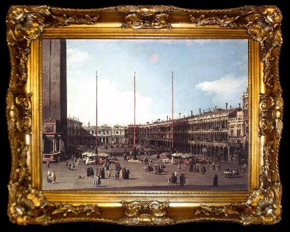 framed  Canaletto Piazza San Marco, Looking toward San Geminiano df, ta009-2