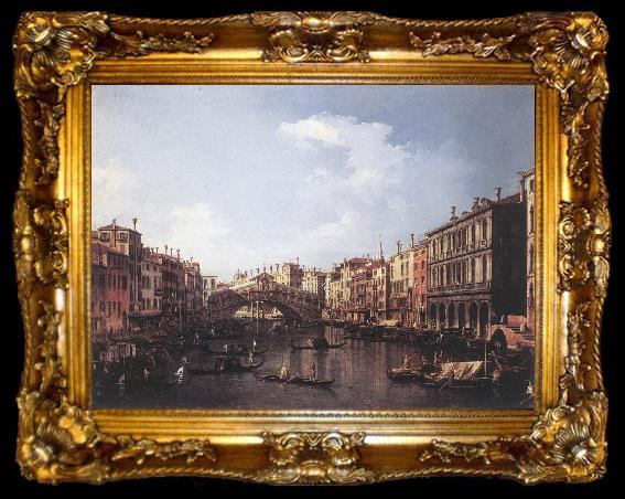 framed  Canaletto The Rialto Bridge from the South fdg, ta009-2