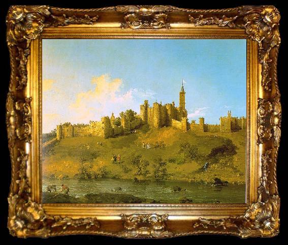 framed  Canaletto Alnwick Castle, Northumberland, ta009-2