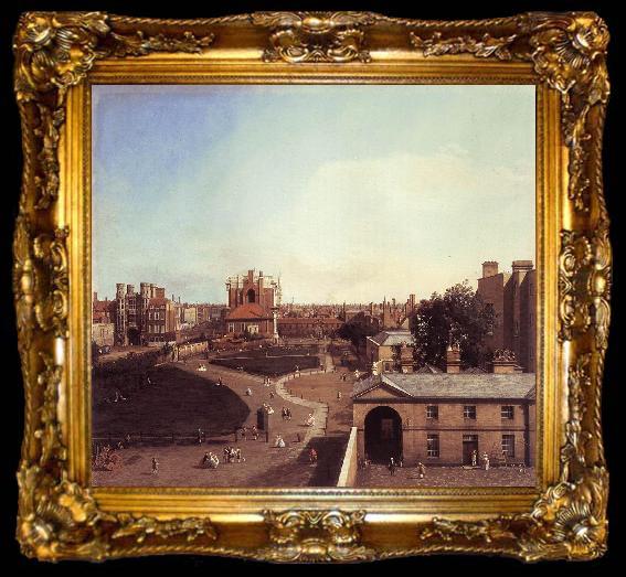 framed  Canaletto London: Whitehall and the Privy Garden from Richmond House f, ta009-2