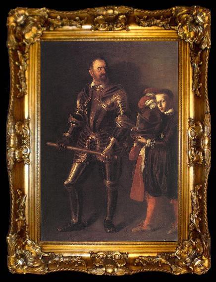 framed  Caravaggio Portrait of Alof de Wignacourt  v, ta009-2