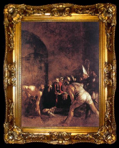 framed  Caravaggio Burial of St Lucy fg, ta009-2